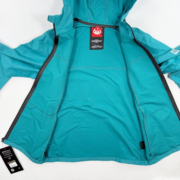 686 Unix Hooded Jacket Size M Mens Deep Lake Blue KCR915, NEW - Picture 5 of 12